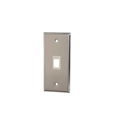 ICC ICC-IC107FFWSS WALL PLATE- PHONE- FLUSH- 1-PORT- SS