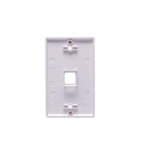 ICC ICC-IC107FFWWH WALL PLATE- PHONE- FLUSH- 1-PORT- WHITE