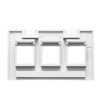 ICC ICC-IC107FM3WH FACEPLATE- FURNITURE- 3-PORT- WHITE
