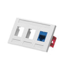ICC ICC-IC107FM3WH FACEPLATE- FURNITURE- 3-PORT- WHITE