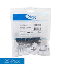 ICC ICC-IC107GACWH MODULE- CAT6A- HD- 25PK- WHITE