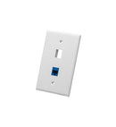 ICC ICC-IC107LF2WH FACEPLATE- OVERSIZED- 2-PORT- WHITE