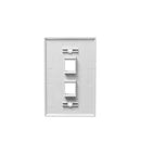 ICC ICC-IC107LF2WH FACEPLATE- OVERSIZED- 2-PORT- WHITE