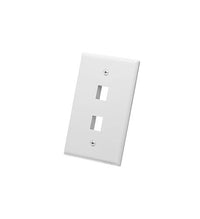 ICC ICC-IC107LF2WH FACEPLATE- OVERSIZED- 2-PORT- WHITE