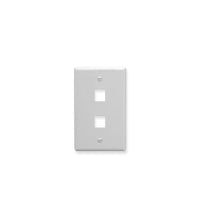 ICC ICC-IC107LF2WH FACEPLATE- OVERSIZED- 2-PORT- WHITE