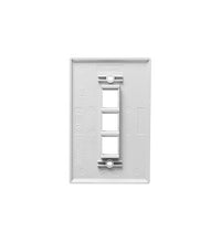 ICC ICC-IC107LF3WH FACEPLATE- OVERSIZED- 3-PORT- WHITE
