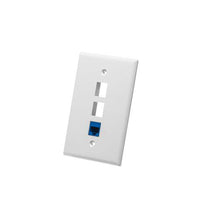 ICC ICC-IC107LF3WH FACEPLATE- OVERSIZED- 3-PORT- WHITE
