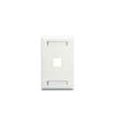 ICC ICC-IC107S01WH FACEPLATE- ID- 1-GANG- 1-PORT- WHITE