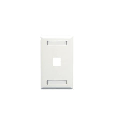 ICC ICC-IC107S01WH FACEPLATE- ID- 1-GANG- 1-PORT- WHITE