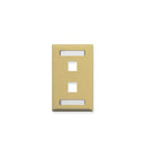 ICC ICC-IC107S02IV FACEPLATE- ID- 1-GANG- 2-PORT- IVORY