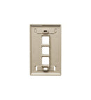 ICC ICC-IC107S03IV FACEPLATE- ID- 1-GANG- 3-PORT- IVORY