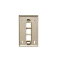 ICC ICC-IC107S03IV FACEPLATE- ID- 1-GANG- 3-PORT- IVORY