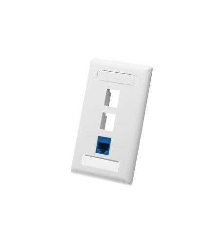 ICC ICC-IC107S03WH FACEPLATE- ID- 1-GANG- 3-PORT- WHITE