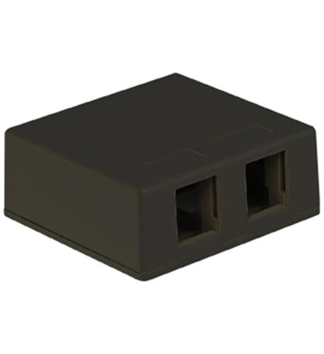 ICC ICC-IC107SB2BK SURFACE MOUNT BOX- 2-PORT- BLACK
