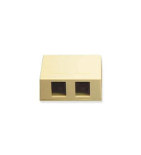ICC ICC-IC107SB2IV SURFACE MOUNT BOX- 2-PORT- IVORY