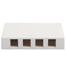 ICC ICC-IC107SB4WH SURFACE MOUNT BOX- 4 PORT- WHITE