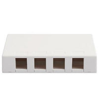 ICC ICC-IC107SB4WH SURFACE MOUNT BOX- 4 PORT- WHITE