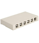 ICC ICC-IC107SB6WH SURFACE MOUNT BOX- 6 PORT- WHITE