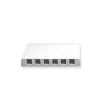 ICC ICC-IC107SB6WH SURFACE MOUNT BOX- 6 PORT- WHITE