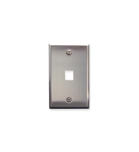 ICC ICC-IC107SF1SS FACEPLATE- STAINLESS STEEL-1-GANG-1-PORT