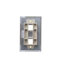 ICC ICC-IC107SF2SS FACEPLATE- STAINLESS STEEL-1-GANG-2-PORT