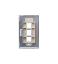 ICC ICC-IC107SF3SS FACEPLATE- STAINLESS STEEL-1-GANG-3-PORT