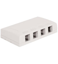 ICC ICC-IC108SB4WH SURFACE MOUNT BOX- ELITE- 4-PORT- WHITE