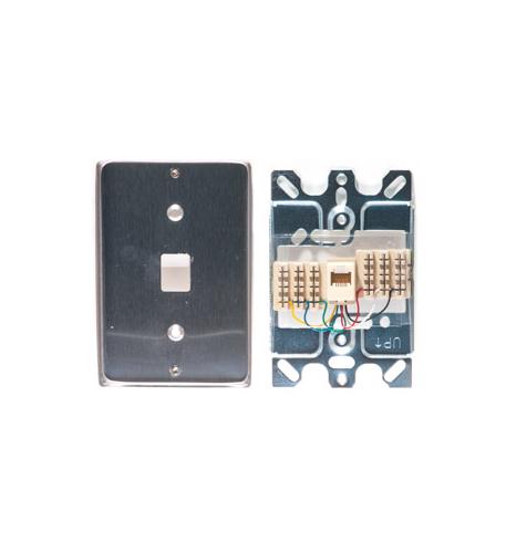 ICC ICC-IC630DA6SS Wall Plate IDC 6P6C STAINLESS STEEL