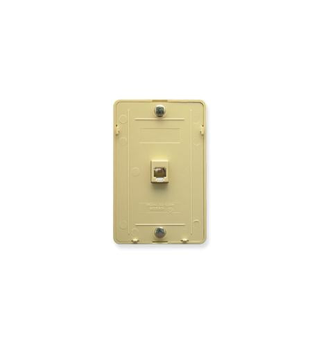 ICC ICC-IC630DB6IV Wall Plate IDC 6P6C IVORY