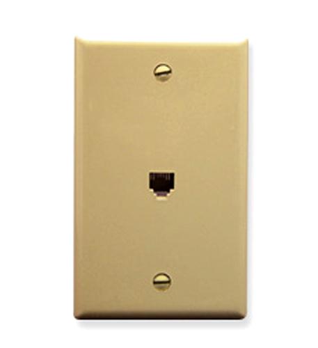ICC ICC-IC630E60IV WALL PLATE- VOICE 6P6C- IVORY