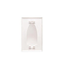 ICC ICC-IC640BSSWH FACEPLATE 1 GANG BULK NOSE WHITE