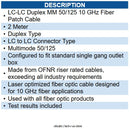 ICC ICC-ICFOJ1G702 JUMPER- LC-LC- DUPLEX- 50/125- 10G- 2M