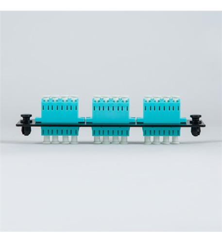 ICC ICC-ICFOPL16BG LC-LC Fiber Optic LGX Adapter Panel