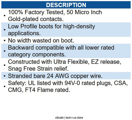 ICC ICC-ICPCSP10BK PATCH CORD CAT5e CLEAR BOOT 10FT BLACK