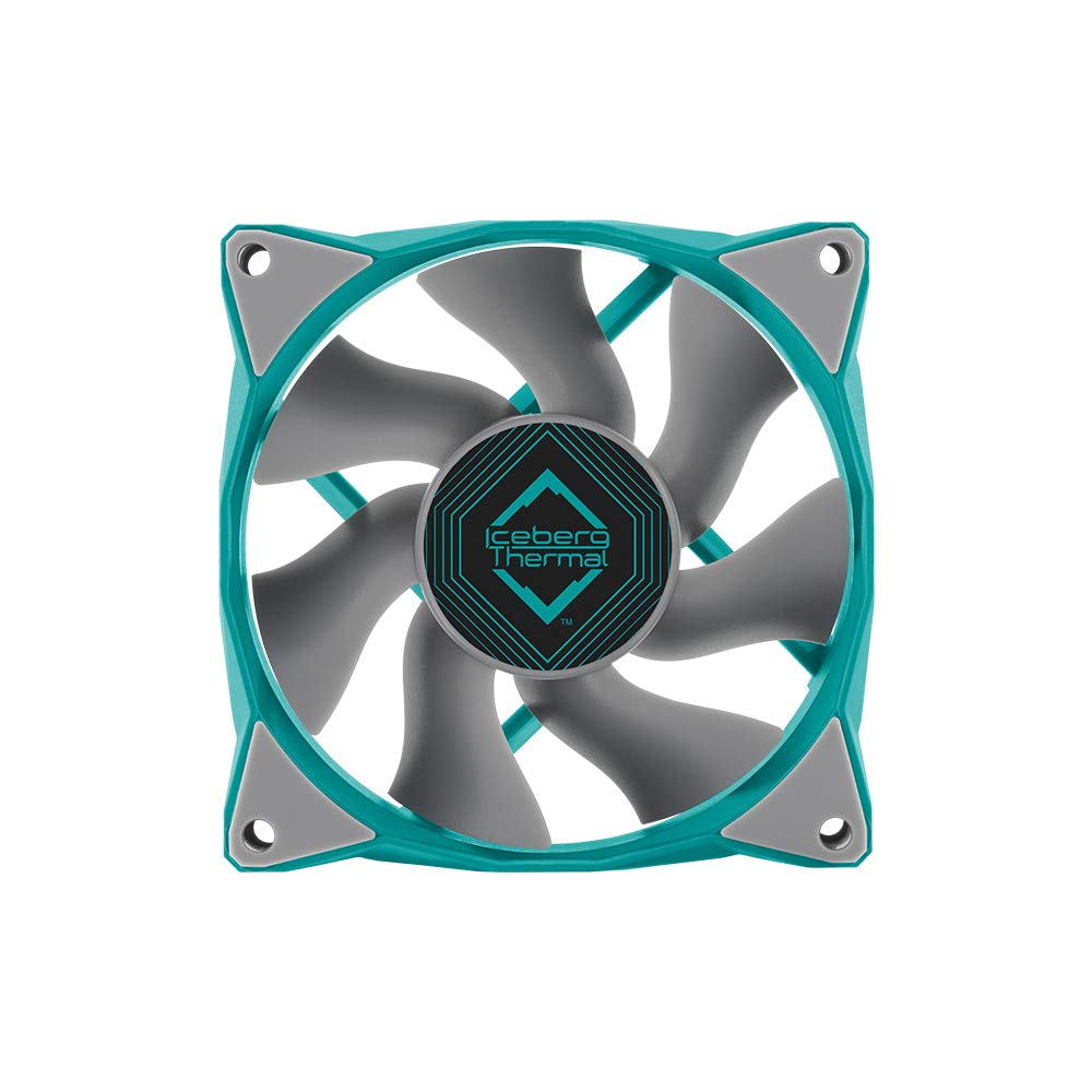 Iceberg Thermal ICEGALE08-A0A IceGale - Case fan - 80 mm - 800-2000 rpm - Teal
