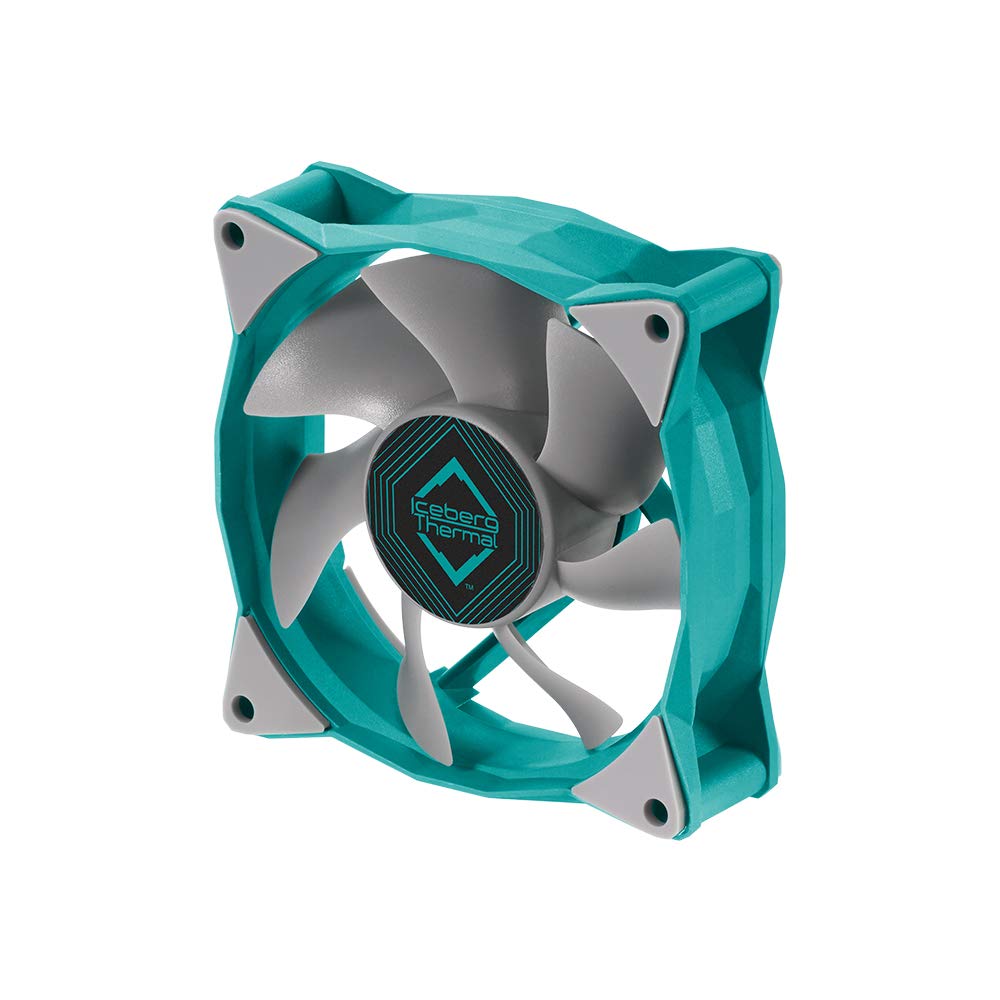 Iceberg Thermal ICEGALE08-A0A IceGale - Case fan - 80 mm - 800-2000 rpm - Teal