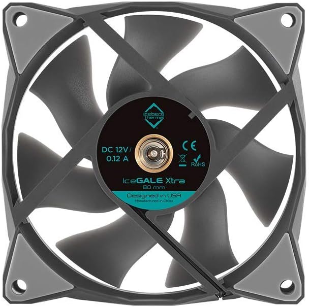 Iceberg Thermal ICEGALE08X-B0A IceGale Xtra - Case fan - 80 mm - Gray