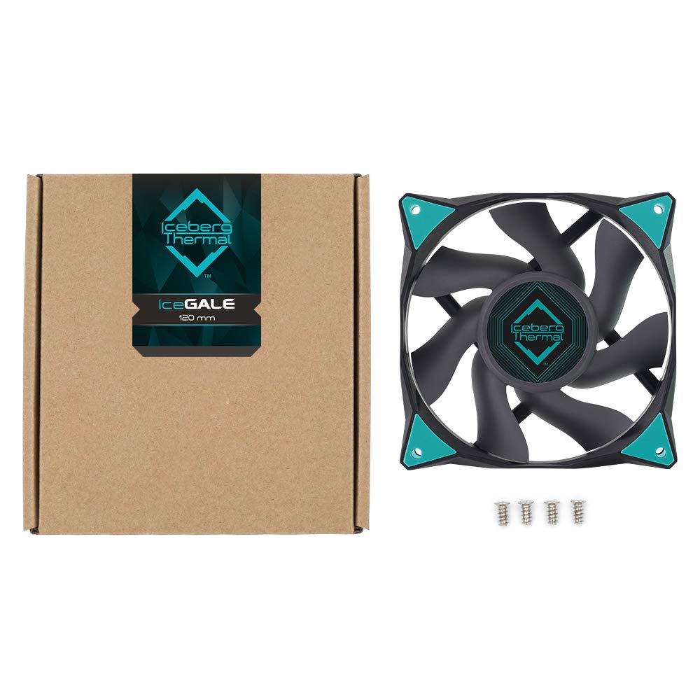 Iceberg Thermal ICEGALE12-C0A IceGale - Case fan - 120 mm - 1850 rpm - Black