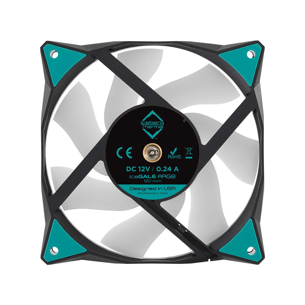 Iceberg Thermal ICEGALE12A-E0B IceGale - Case fan - ARGB - 120 mm - Black
