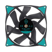 Iceberg Thermal ICEGALE14-C0B IceGale - Case fan - 140 mm - 1600 rpm - Black