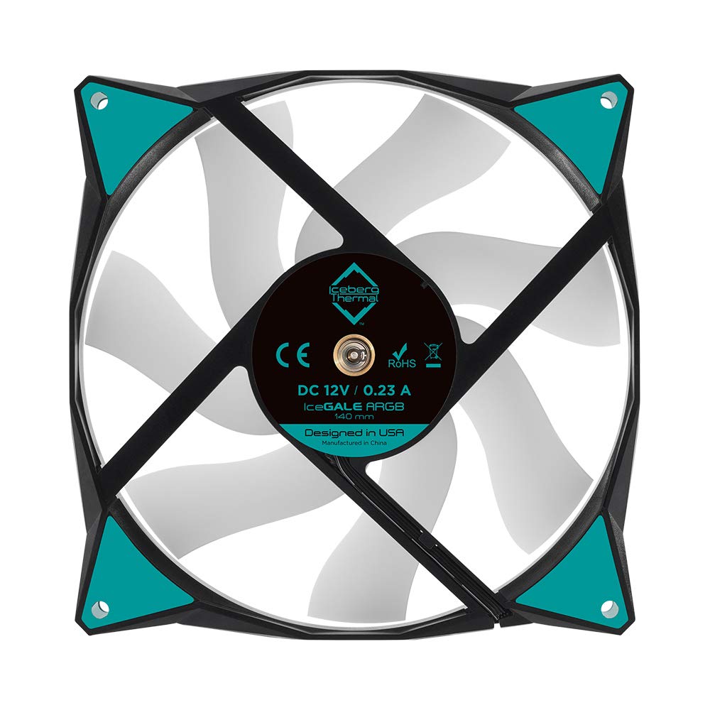 Iceberg Thermal ICEGALE14A-E0A IceGale - Case fan - 140 mm - 500-1600 rpm -Black