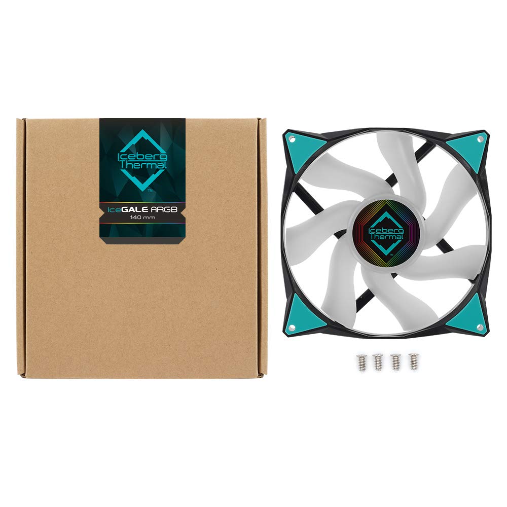 Iceberg Thermal ICEGALE14A-E0A IceGale - Case fan - 140 mm - 500-1600 rpm -Black