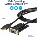 StarTech ICUSB232FTN 6ft (1.8m) 1-Port USB to Serial RS232 Adapter