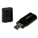 StarTech ICUSBAUDIOB Audio USB Adapter - Plug and Play - Black