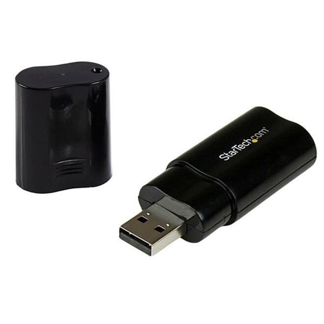 StarTech ICUSBAUDIOB Audio USB Adapter - Plug and Play - Black