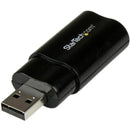 StarTech ICUSBAUDIOB Audio USB Adapter - Plug and Play - Black