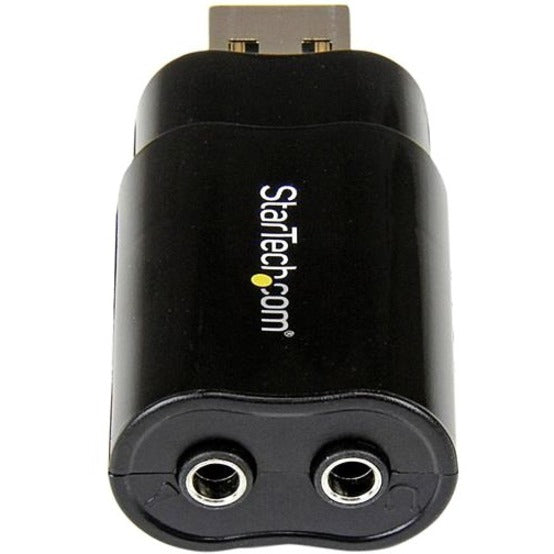 StarTech ICUSBAUDIOB Audio USB Adapter - Plug and Play - Black