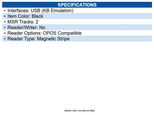 ID Tech IDMB-334102B MiniMag II IDMB Magnetic Stripe Reader Single Track