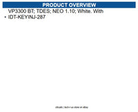 ID Tech IDMR_BT93133PW2 KEYINJ-287 VP3300 BT; TDES; NEO 1.10; White