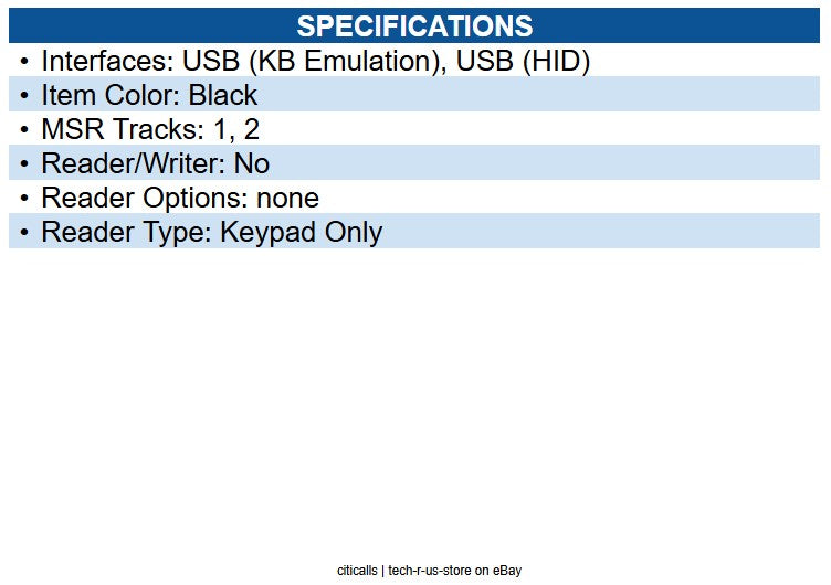 ID Tech IDSK2-534ED SREDKey 2 with MSR, USB KB, Enhanced